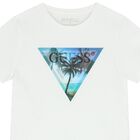 Boys White Logo T-Shirt, 1, hi-res