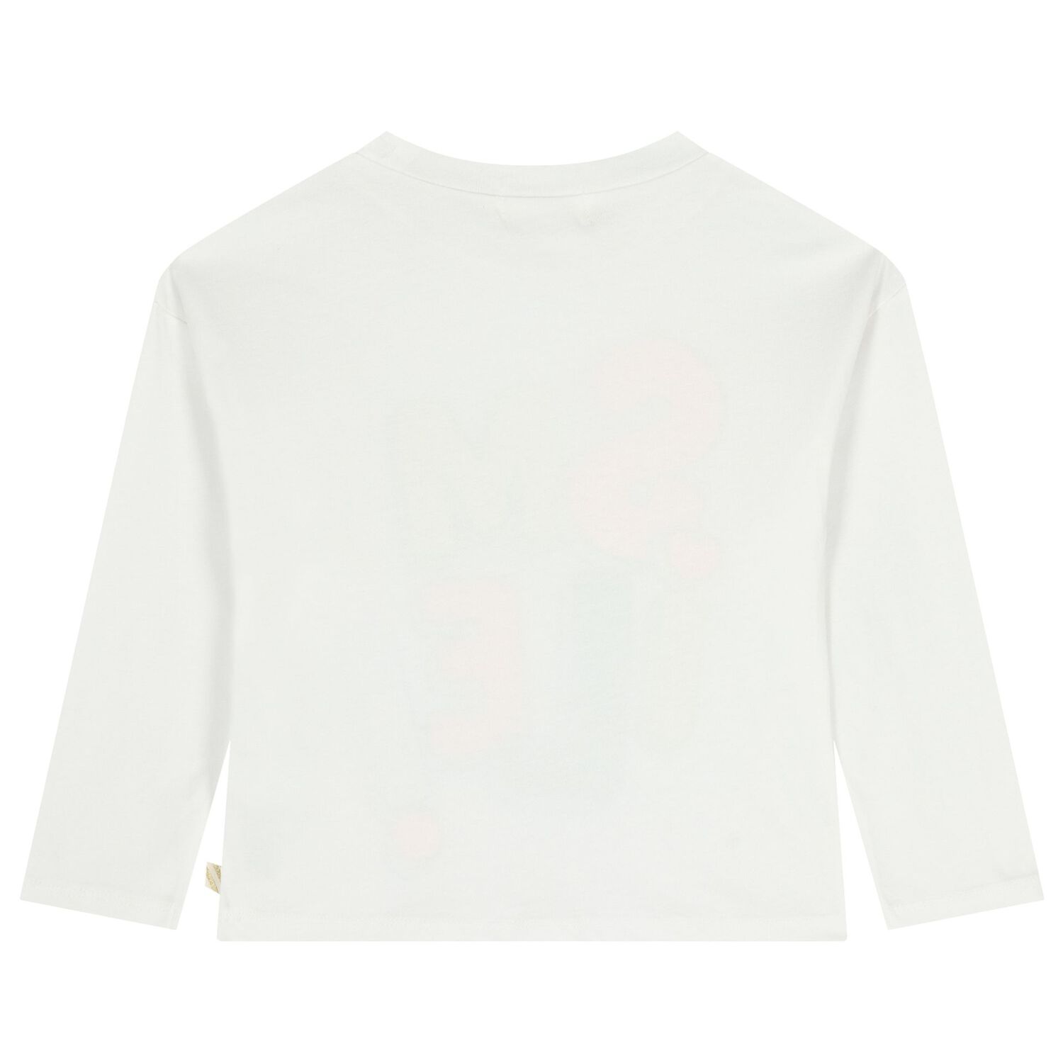 Girls White Embellished Long Sleeve Top, 1, hi-res