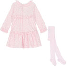 Baby Girls Pink & White Gingham Dress Set, 1, hi-res