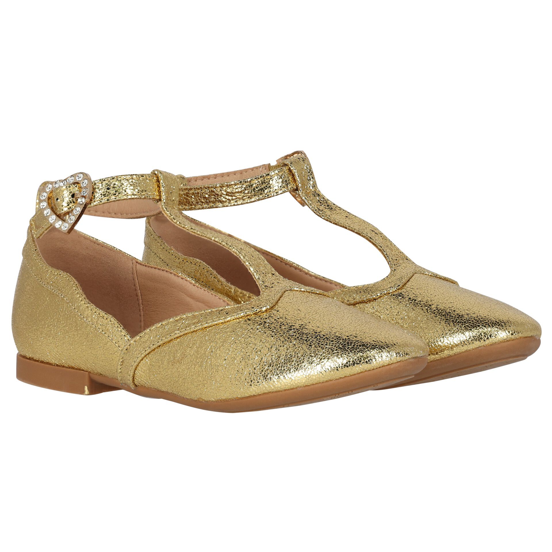 Childrens gold shoes uk discount