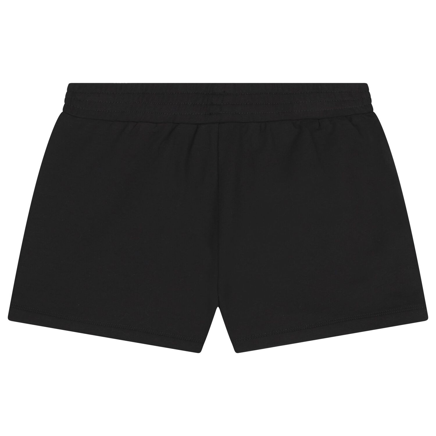 Girls Black Logo Shorts, 1, hi-res