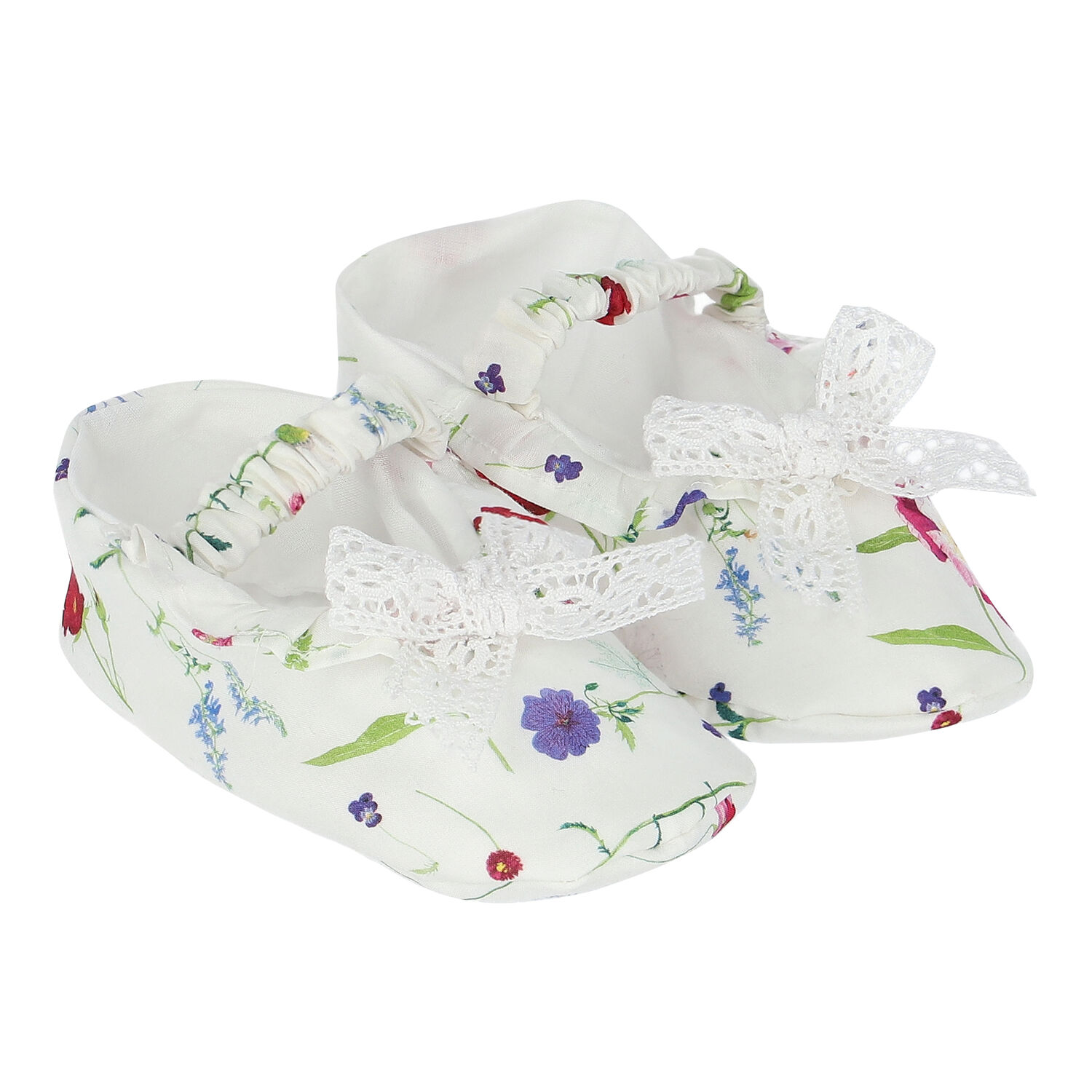 Baby Girls Ivory Liberty Print Shoes, 1, hi-res