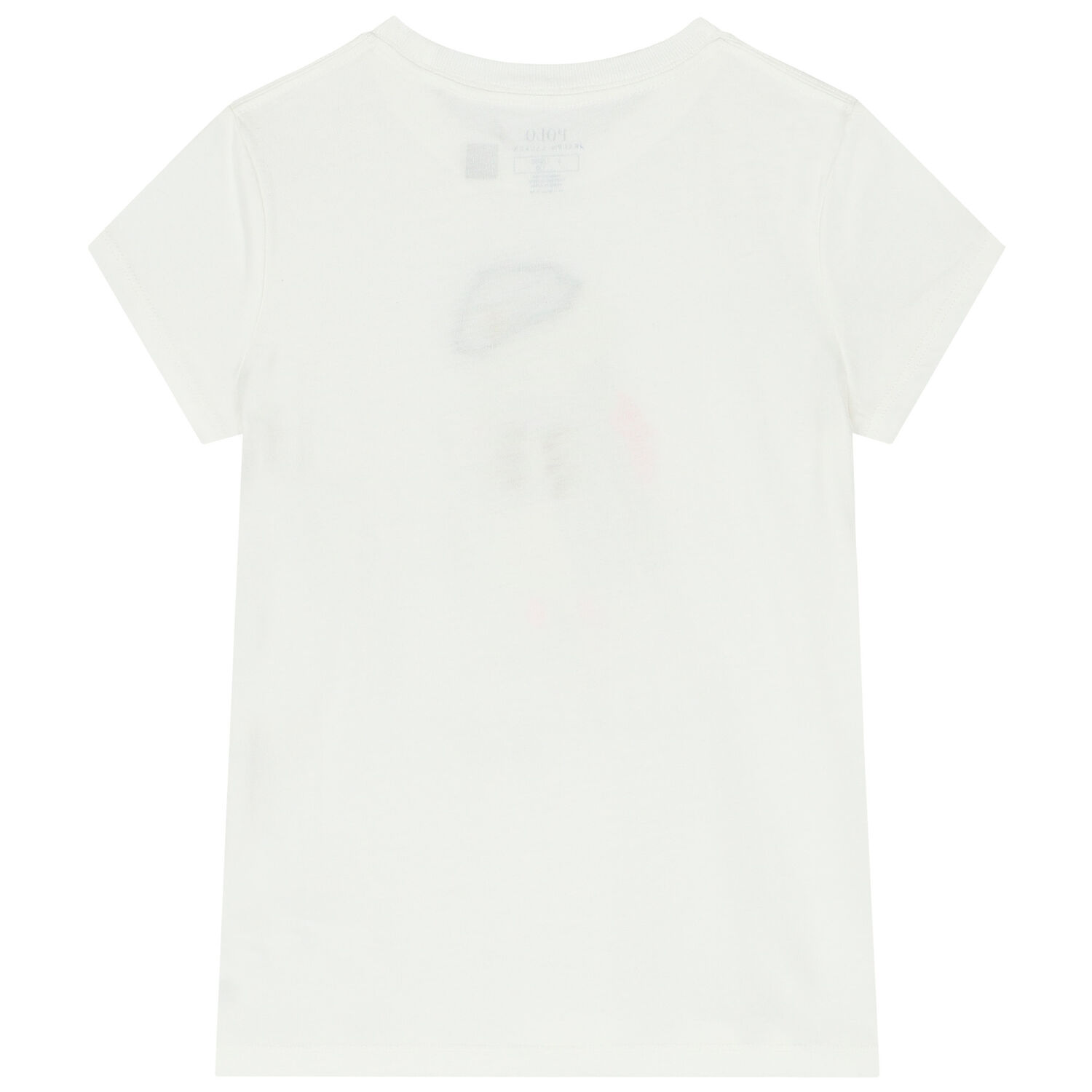 Girls White Polo Bear T-Shirt, 2, hi-res