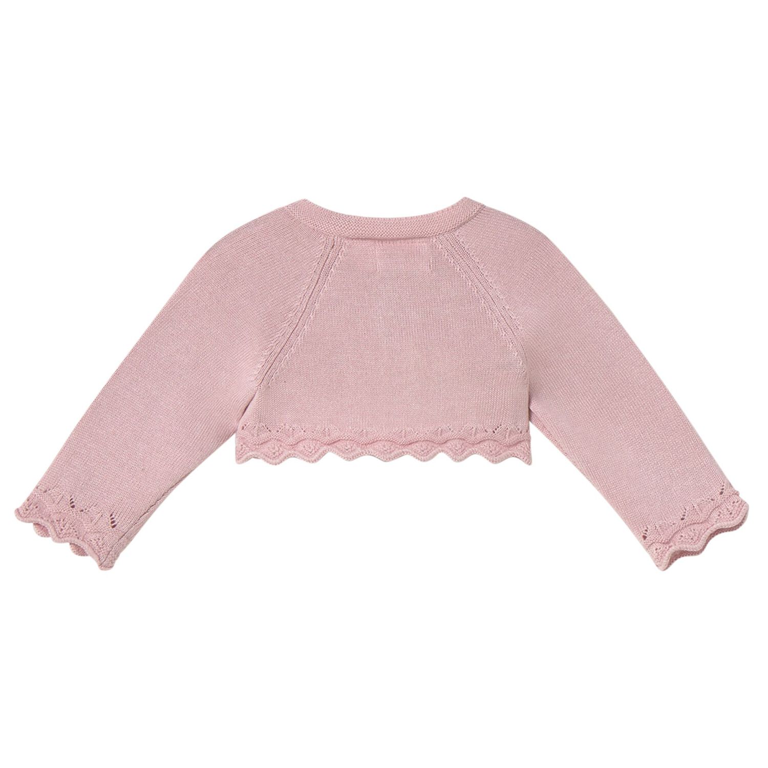 Baby Girls Pink Knitted Cardigan, 2, hi-res