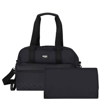 Black Logo Baby Changing Bag