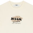 Boys Ivory Logo T-Shirt, 1, hi-res