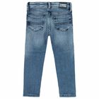 Boys Blue Logo Jeans, 1, hi-res