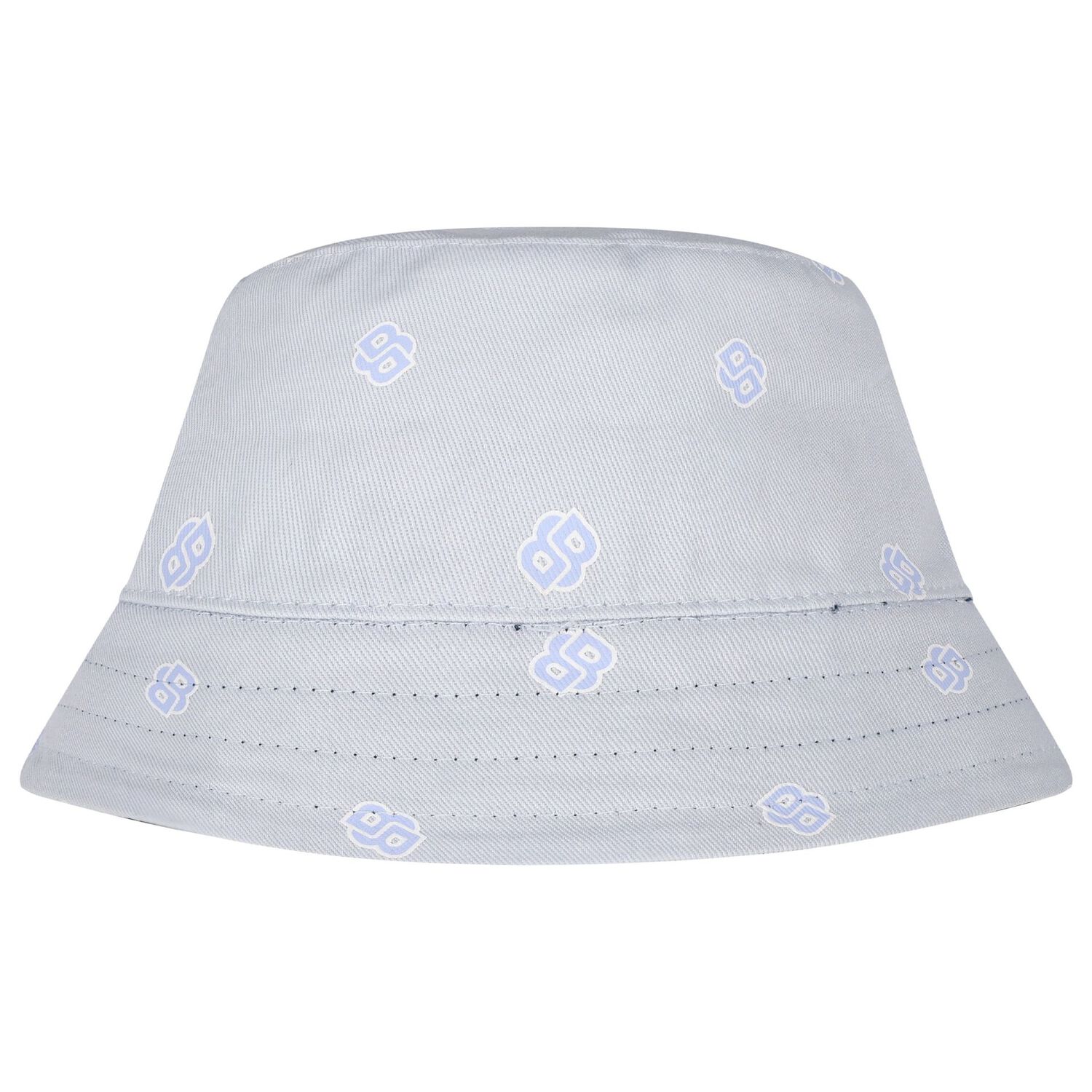 Baby Boys Navy Blue & Blue Logo Reversible Hat, 1, hi-res