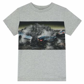 Boys Grey Cars T-Shirt