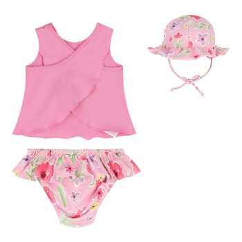 Baby Girls Pink Swim Set