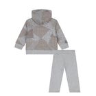 Younger Boys Grey & Beige Logo Tracksuit, 2, hi-res