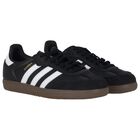 Black Logo Samba Trainers, 1, hi-res