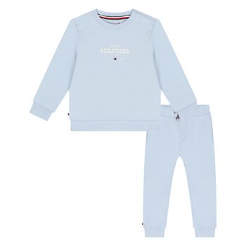 Baby Boys Blue Logo Tracksuit