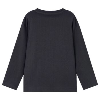 Boys Grey Headphone Long Sleeve Top