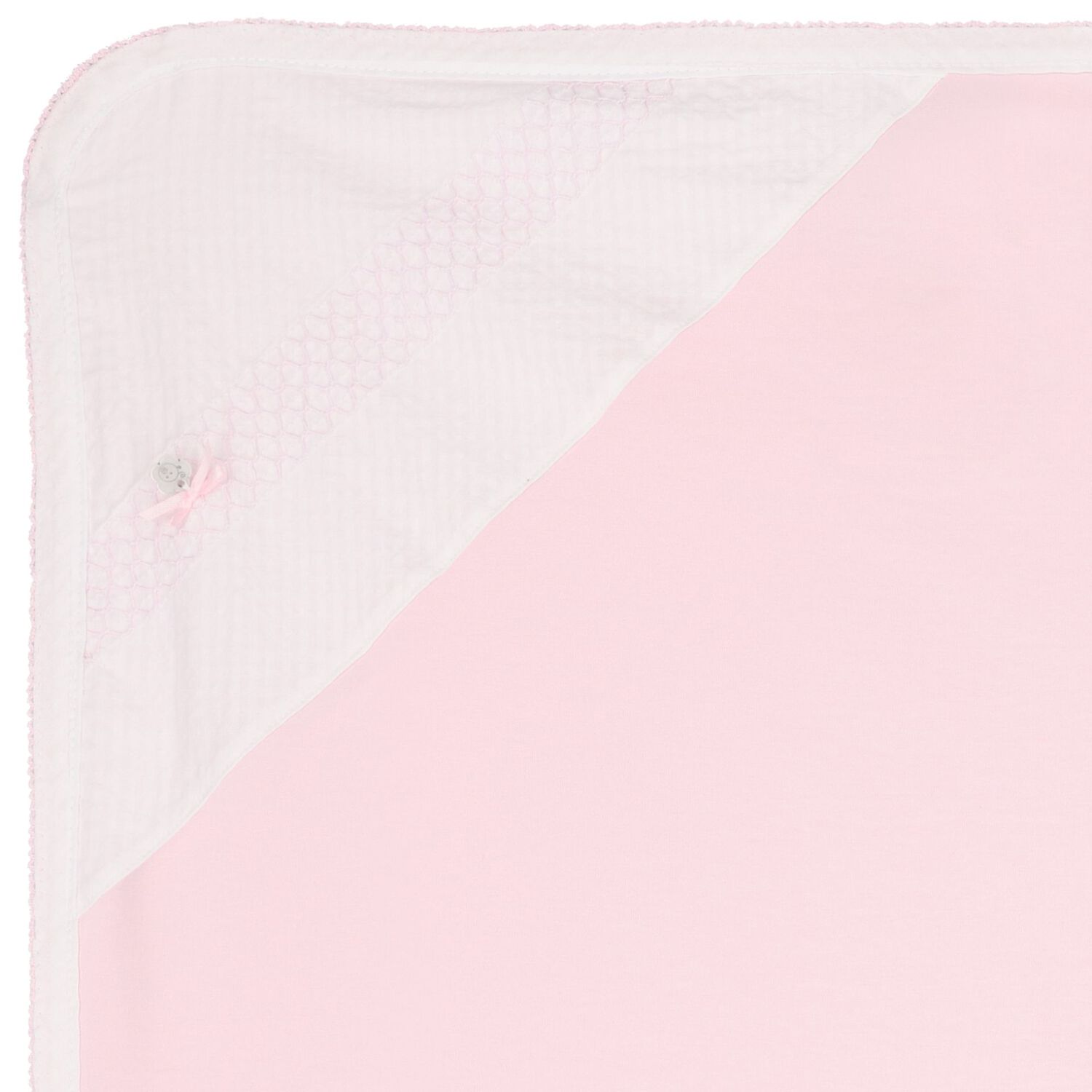 Baby Girls Pink & White Blanket, 1, hi-res image number null