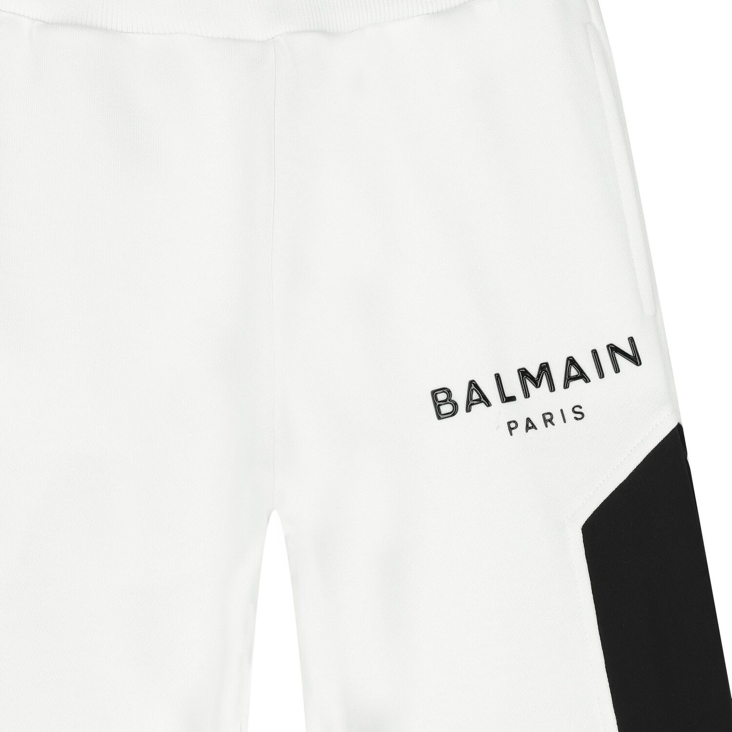 White & Black Logo Joggers, 1, hi-res