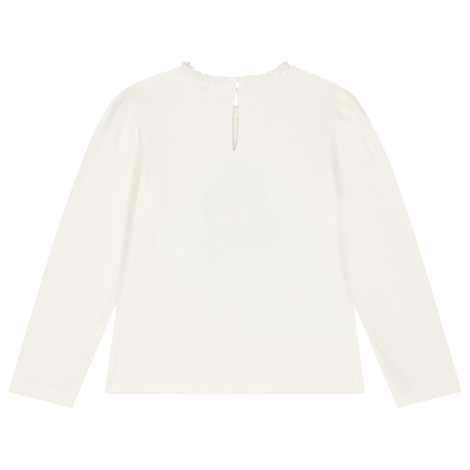 Girls Ivory Long Sleeve Top, 1, hi-res image number null