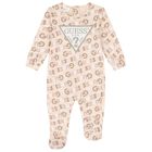 Baby Girls Pink Logo Babygrow, 1, hi-res