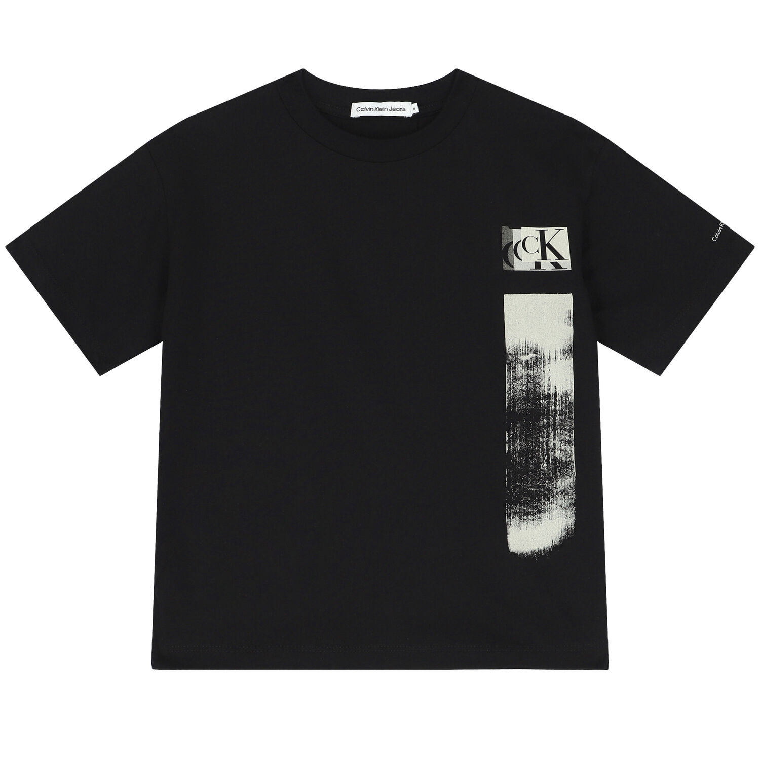 Boys Black Logo T-Shirt, 1, hi-res