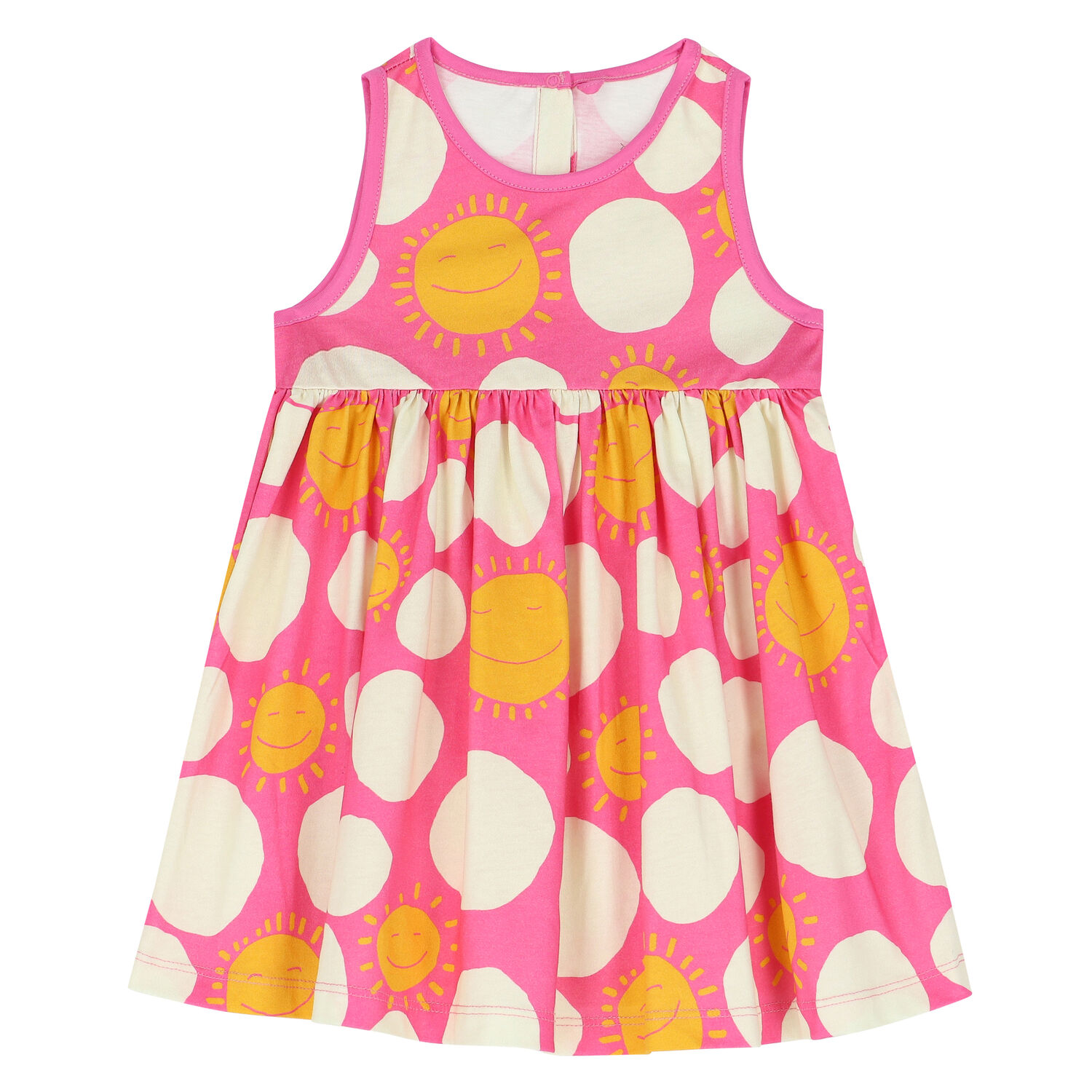 Younger Girls Pink & Multicolor Sun Dress, 1, hi-res