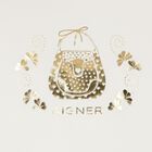 Baby Girls Ivory Logo Blanket, 1, hi-res