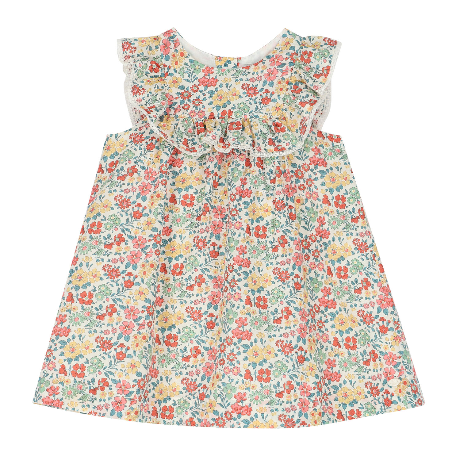 Younger Girls Multi-Color Floral Dress, 1, hi-res image number null