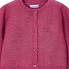 Girls Pink Knitted Cardigan, 1, hi-res