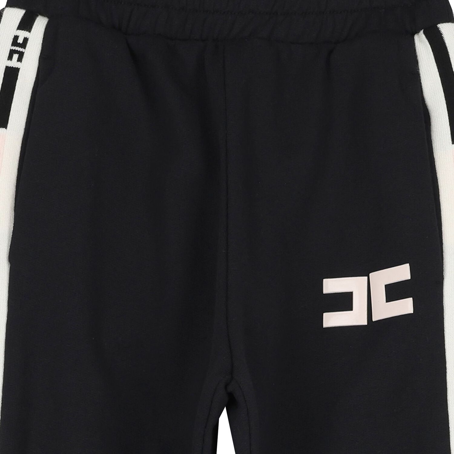 Girls Black Logo Joggers, 1, hi-res