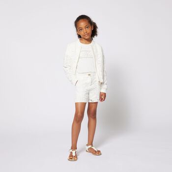 Girls Ivory Logo T-Shirt