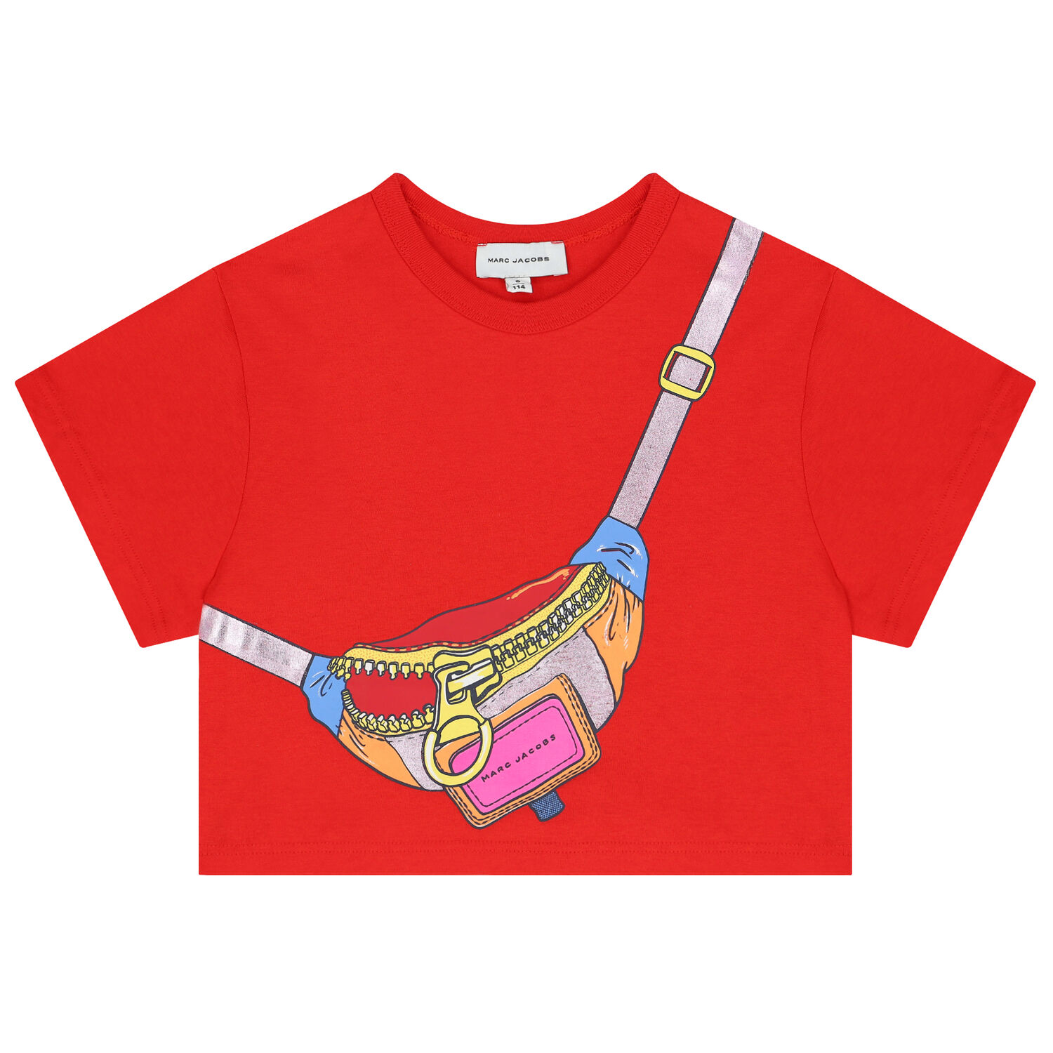 Girls Red Crossbody Bag T-Shirt, 1, hi-res
