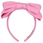 Girls Pink Bow Headband, 4, hi-res