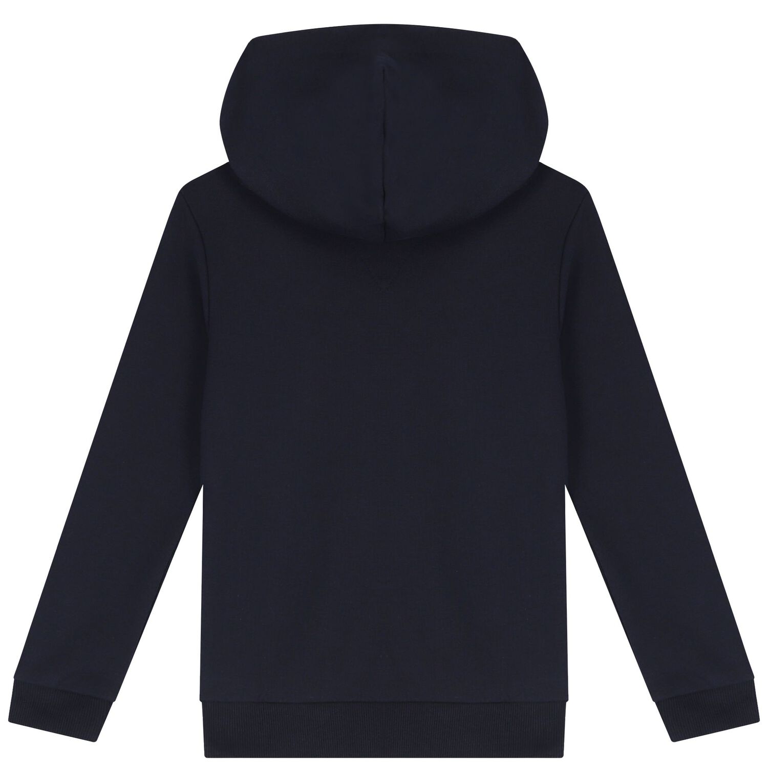 Boys Navy Blue Logo Hooded Top, 1, hi-res