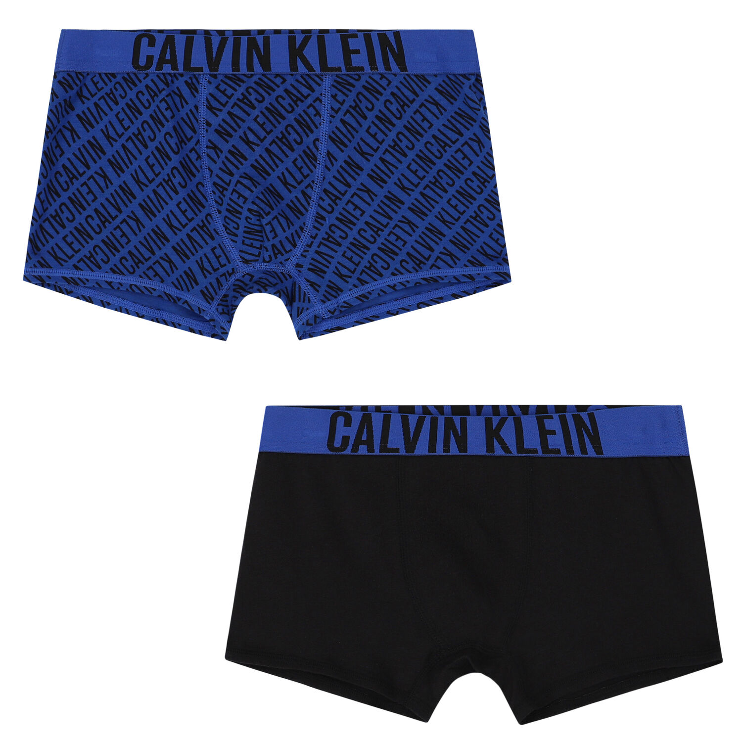 Boys Black & Blue Logo Boxer Shorts ( 2-Pack ), 1, hi-res