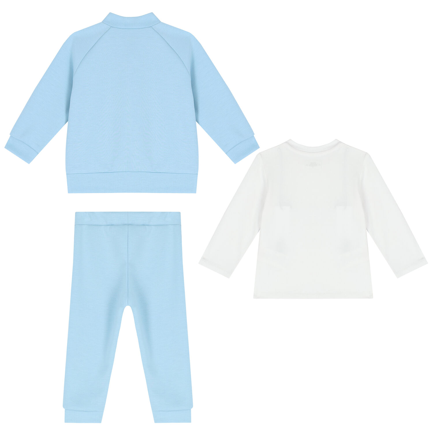 Younger Boys Blue & White Logo 3-Piece Tracksuit, 1, hi-res