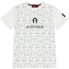 Boys White Logo T-Shirt, 1, hi-res