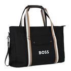Black Logo Baby Changing Bag, 1, hi-res