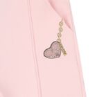 Younger Girls Pink Heart Joggers, 1, hi-res