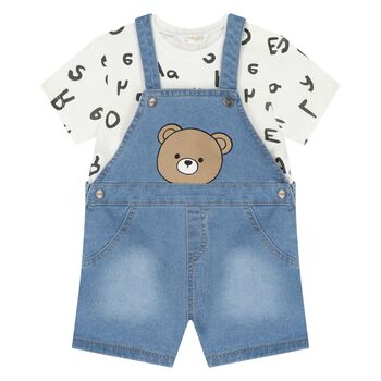 Baby Boys Blue Denim Dungaree Set