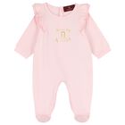 Baby Girls Pink Logo Babygrow Gift Set, 1, hi-res