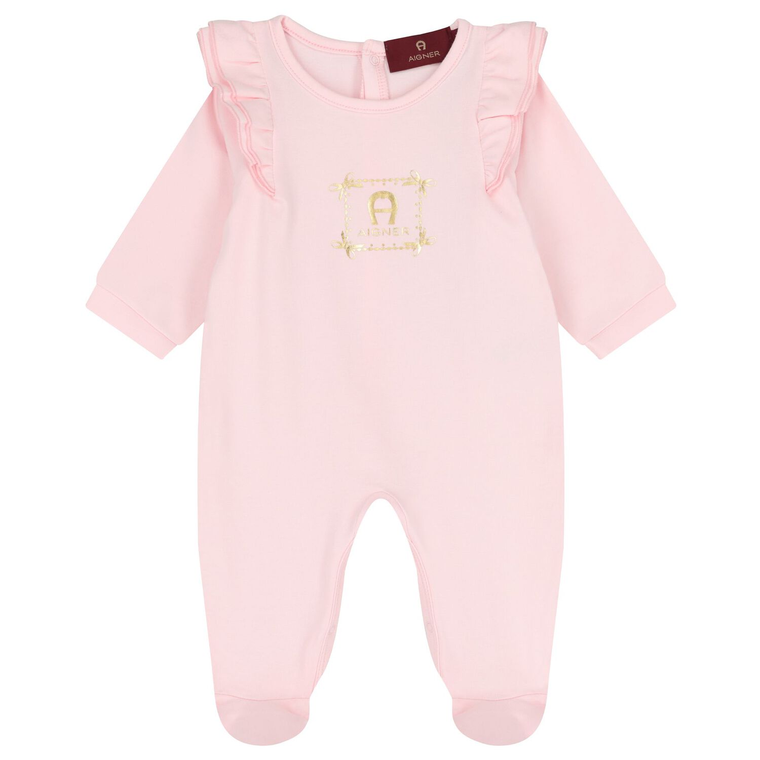 Baby Girls Pink Logo Babygrow Gift Set, 1, hi-res