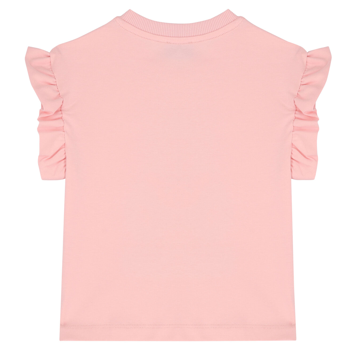 Girls Pink Teddy Logo T-Shirt, 2, hi-res