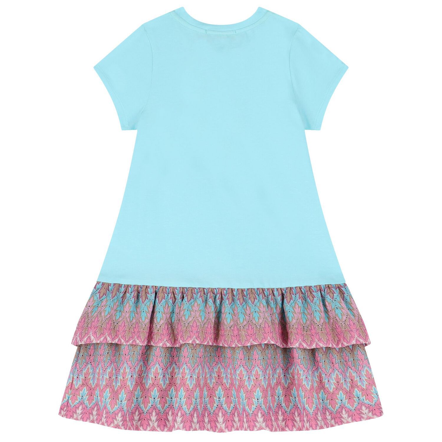 Girls Blue Logo Bag Dress, 2, hi-res