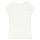 Girls White Polo Bear T-Shirt, 1, hi-res