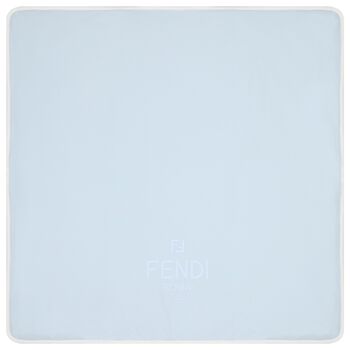 Baby Boys Blue Logo Blanket