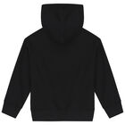 Black Teddy Bear Logo Hooded Top, 1, hi-res