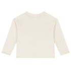 Girls Ivory Sequins Long Sleeve Top, 1, hi-res