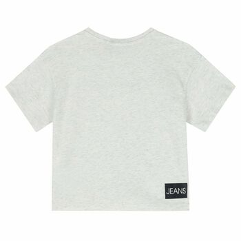 Girls Grey Logo T-Shirt
