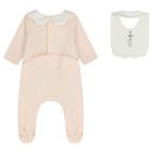 Baby Girls Pink & White Logo Babygrow Gift Set, 1, hi-res