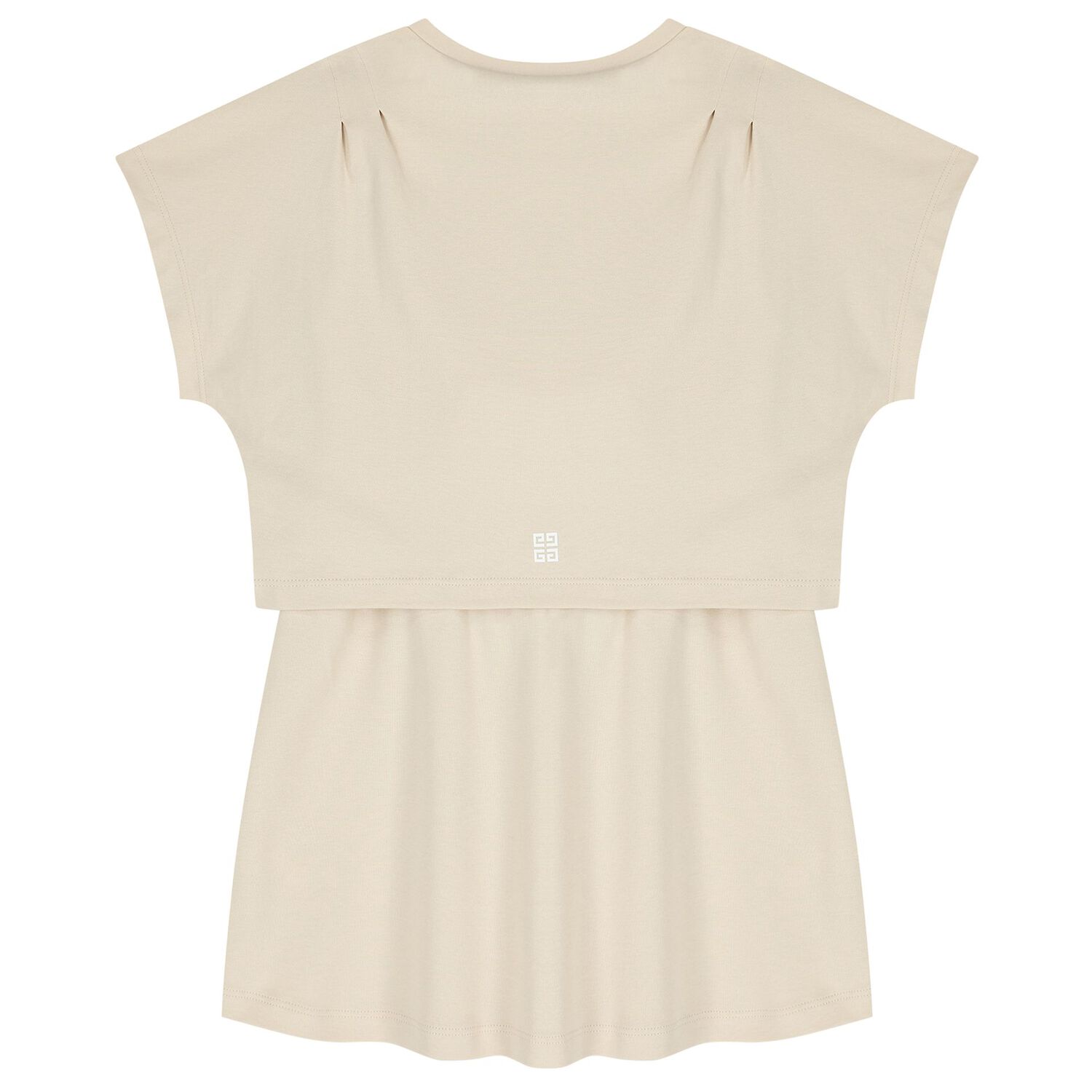 Girls Ivory Logo Dress, 2, hi-res