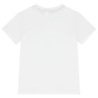 Boys White Logo T-Shirt, 1, hi-res